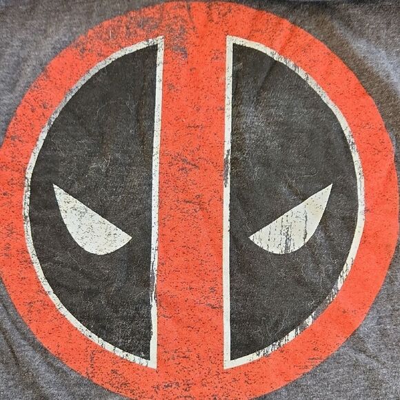 Marvel Deadpool Gray and Red Short Sleeve Tee - Picture 3 of 4